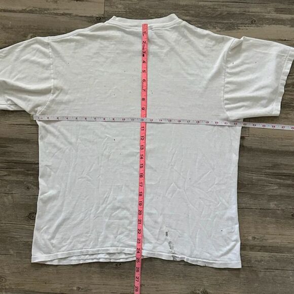 Vintage 90s Norman Rockwell Triple Self Portrait Art T-Shirt Size L - Picture 7 of 7